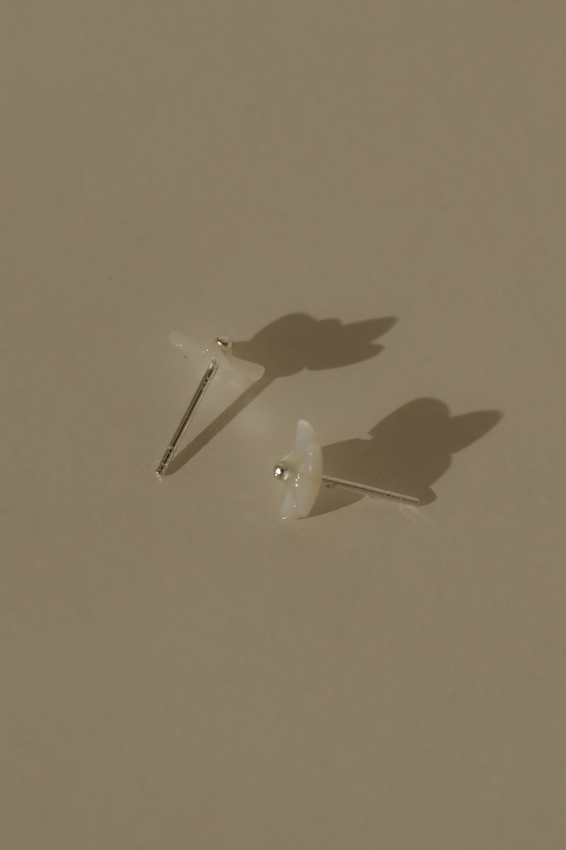 925 Silver Fleur de Mer Earrings