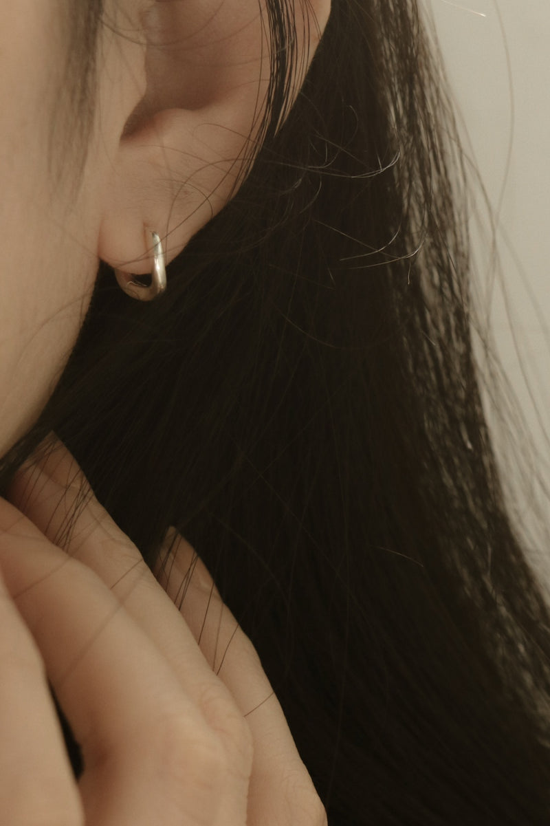 925 Silver Elara Hoop Earrings