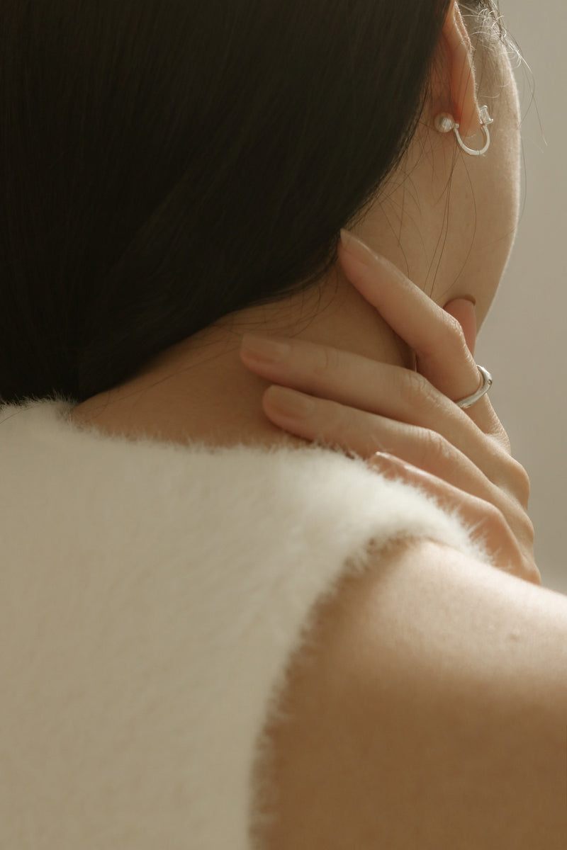 925 Silver Luminé Hoop Earrings