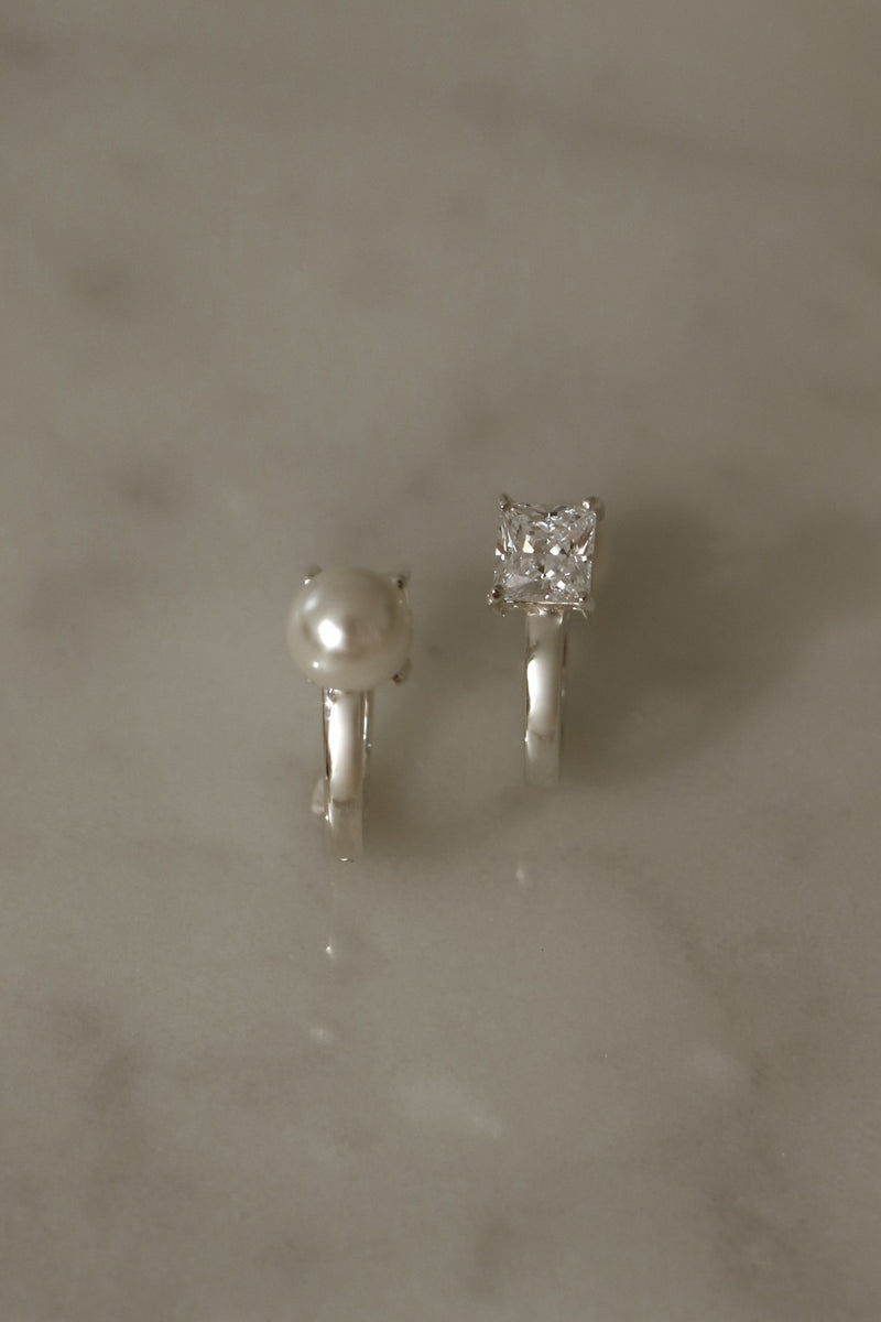 925 Silver Luminé Hoop Earrings