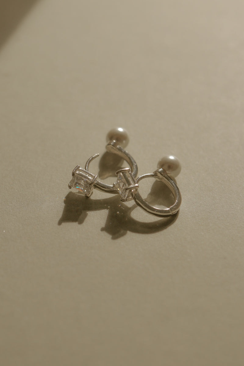 925 Silver Luminé Hoop Earrings