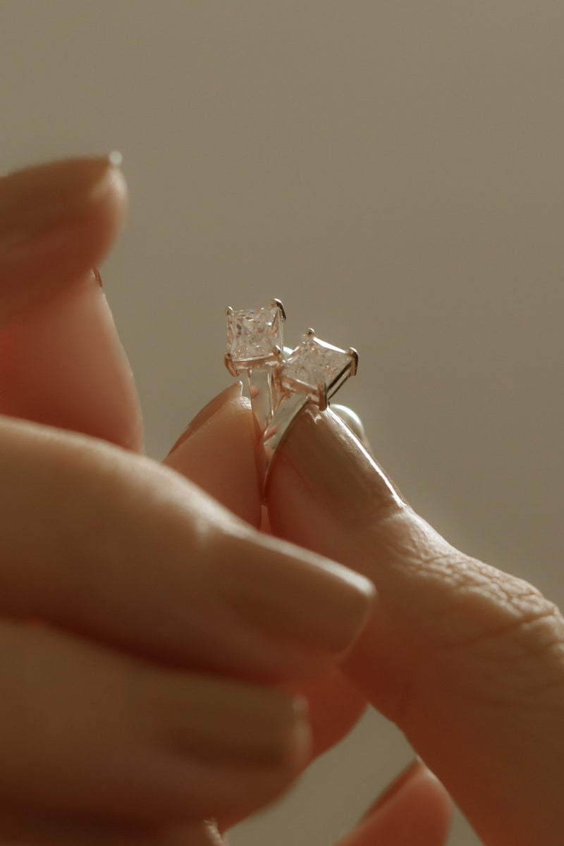 925 Silver Luminé Hoop Earrings