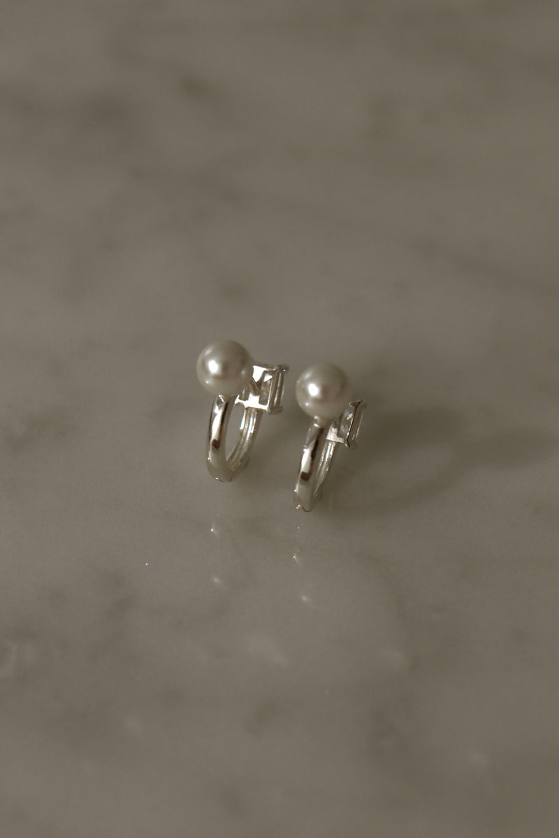 925 Silver Luminé Hoop Earrings