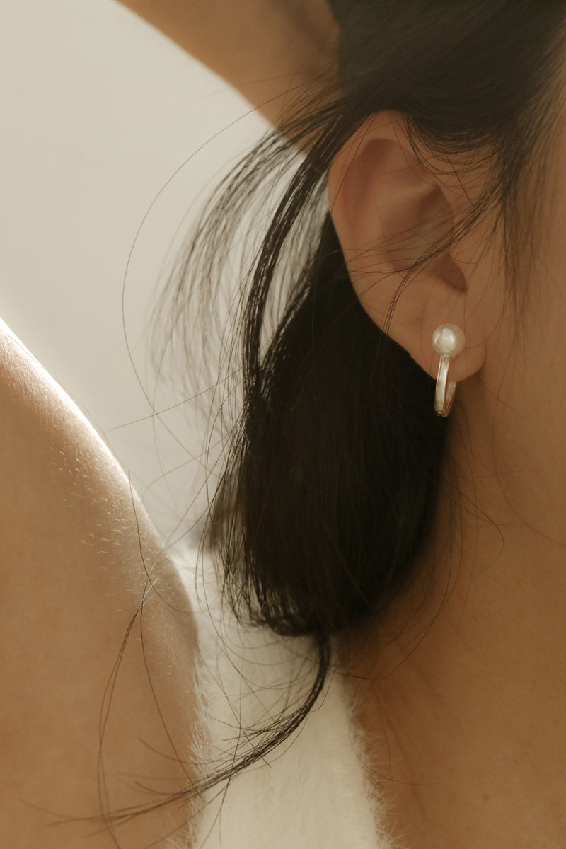 925 Silver Luminé Hoop Earrings