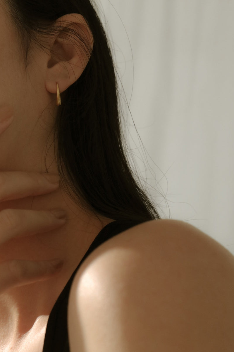 925 Silver Maris Drop Earrings, 14K Yellow Gold Vermeil