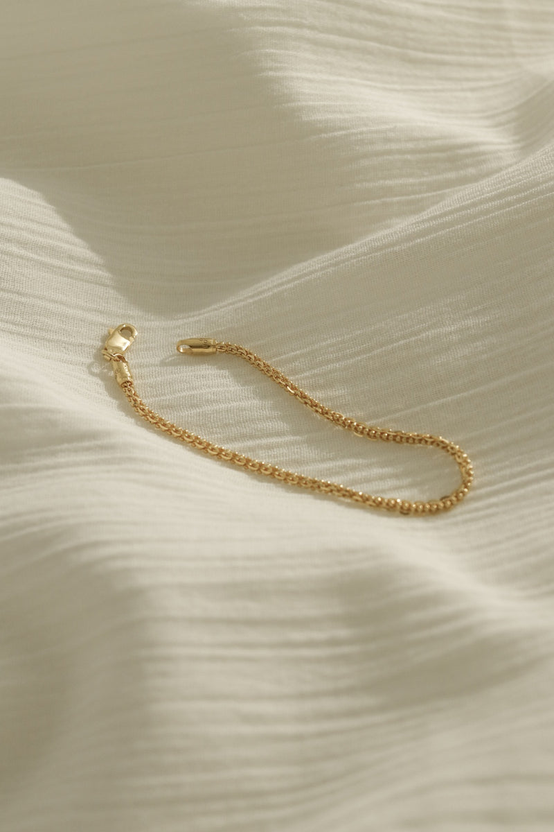 916 Infinity Gold Combi Chain Bracelet (22K)