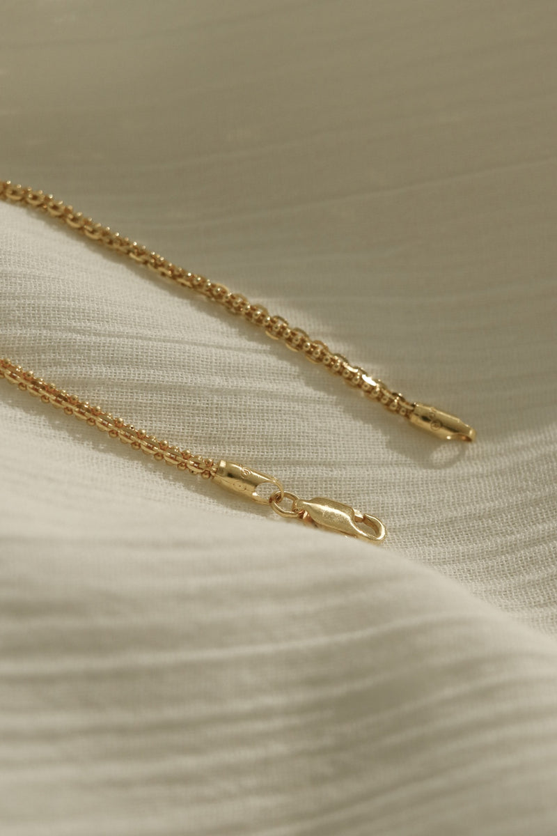 916 Infinity Gold Combi Chain Bracelet (22K)