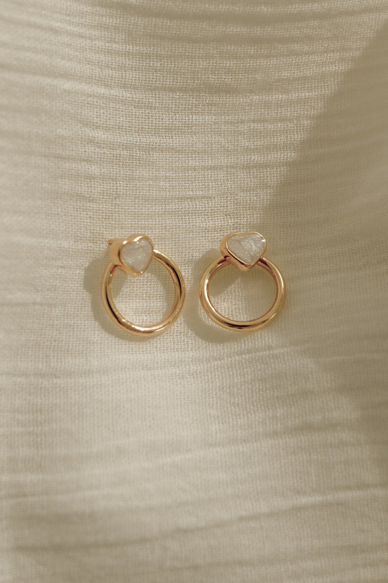 916 Infinity Gold My Love Loop Earrings (22K)