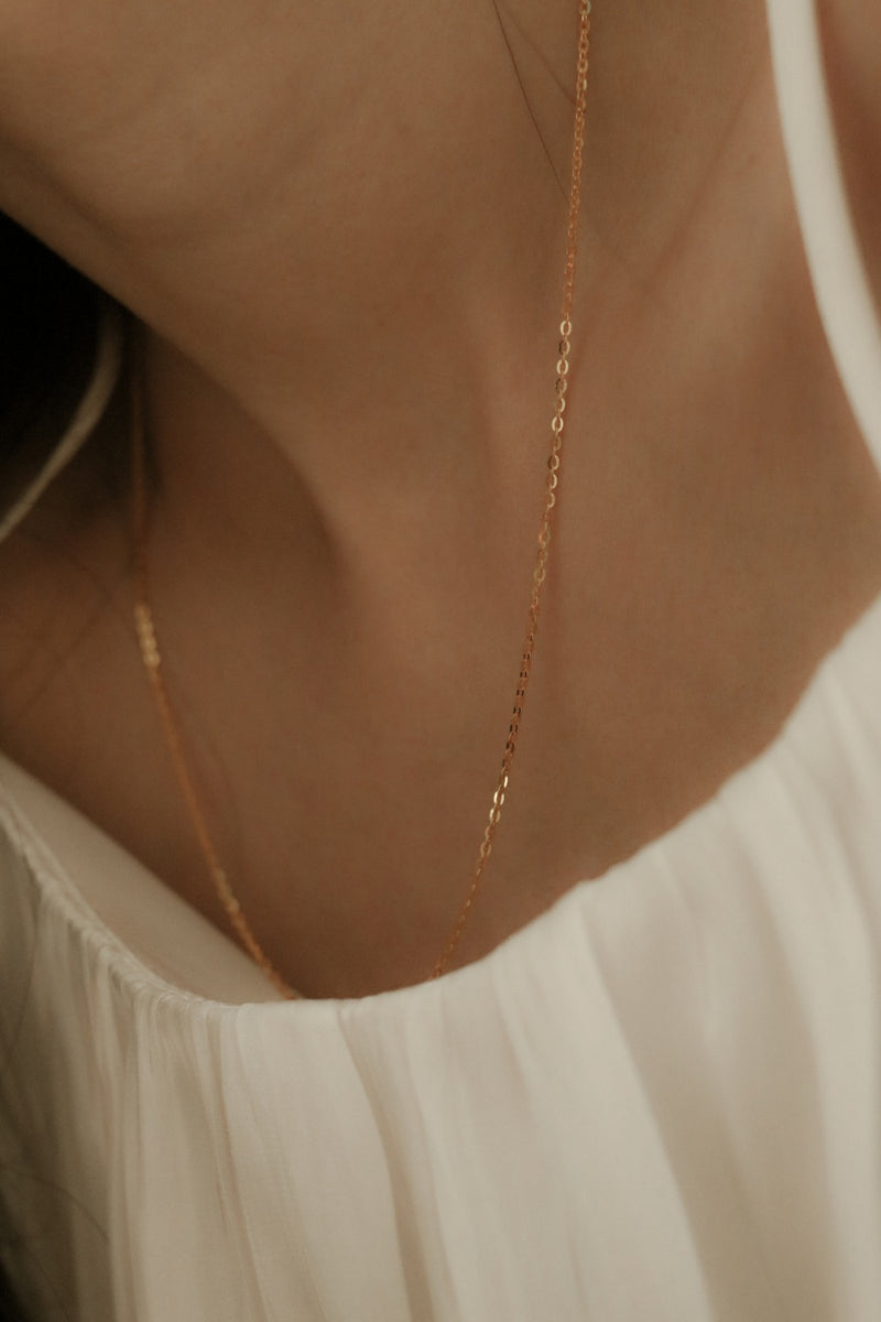 916 Infinity Gold Cable Chain Necklace (22K)