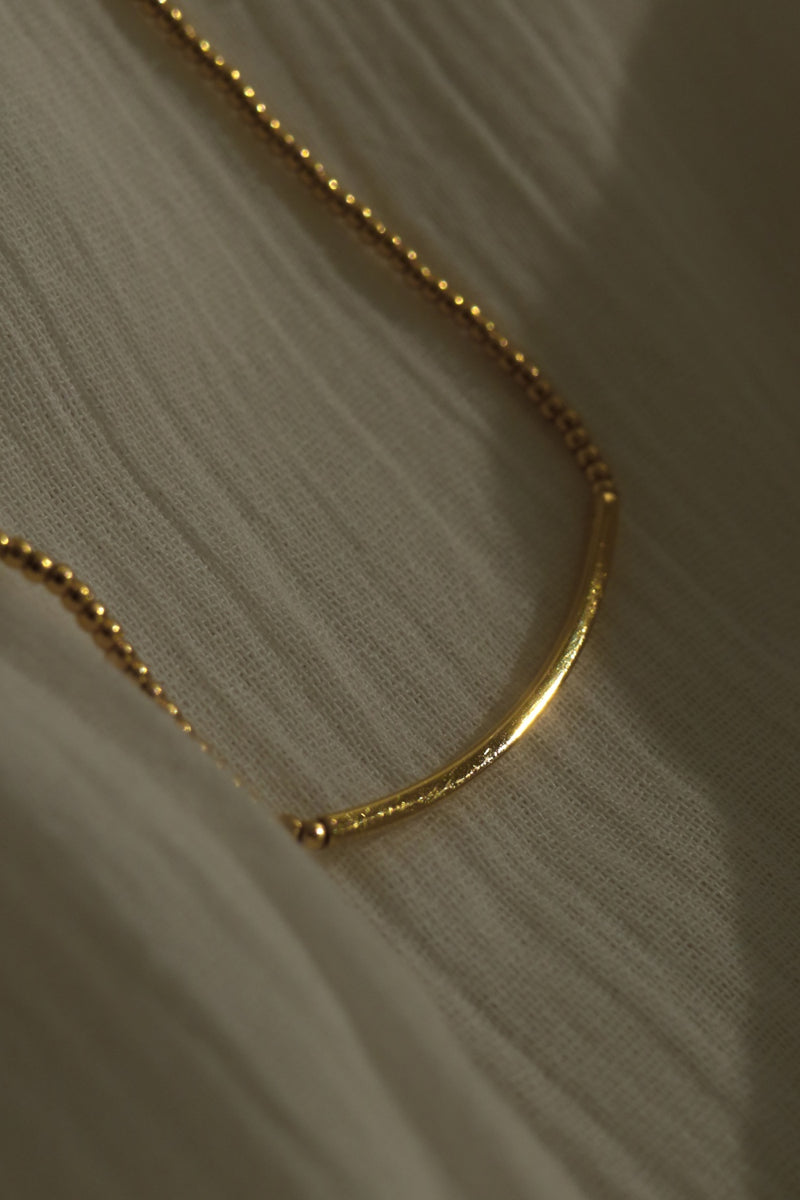 916 Infinity Gold Beaded Bliss Necklace (22K)