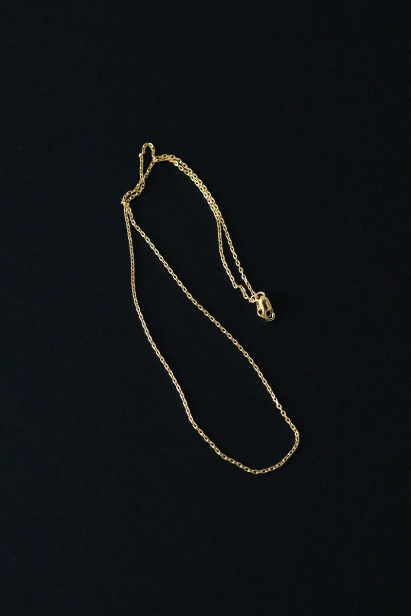 916 Infinity Gold Petite Cable Chain Necklace (22K)