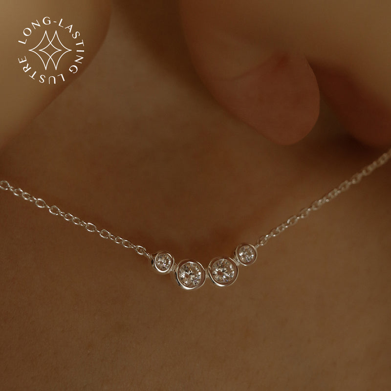 925 Silver Twinkle Smile Necklace