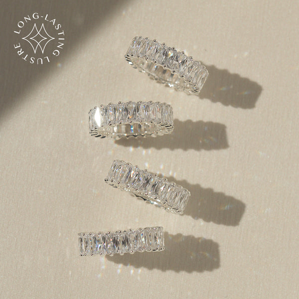 925 Silver Nova Eternity Ring <br><font>Size 9•11•13•15•17</font>