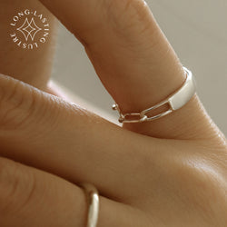 925 Silver Unity Link Ring <br><font>Size 9•11•13•15•17</font>