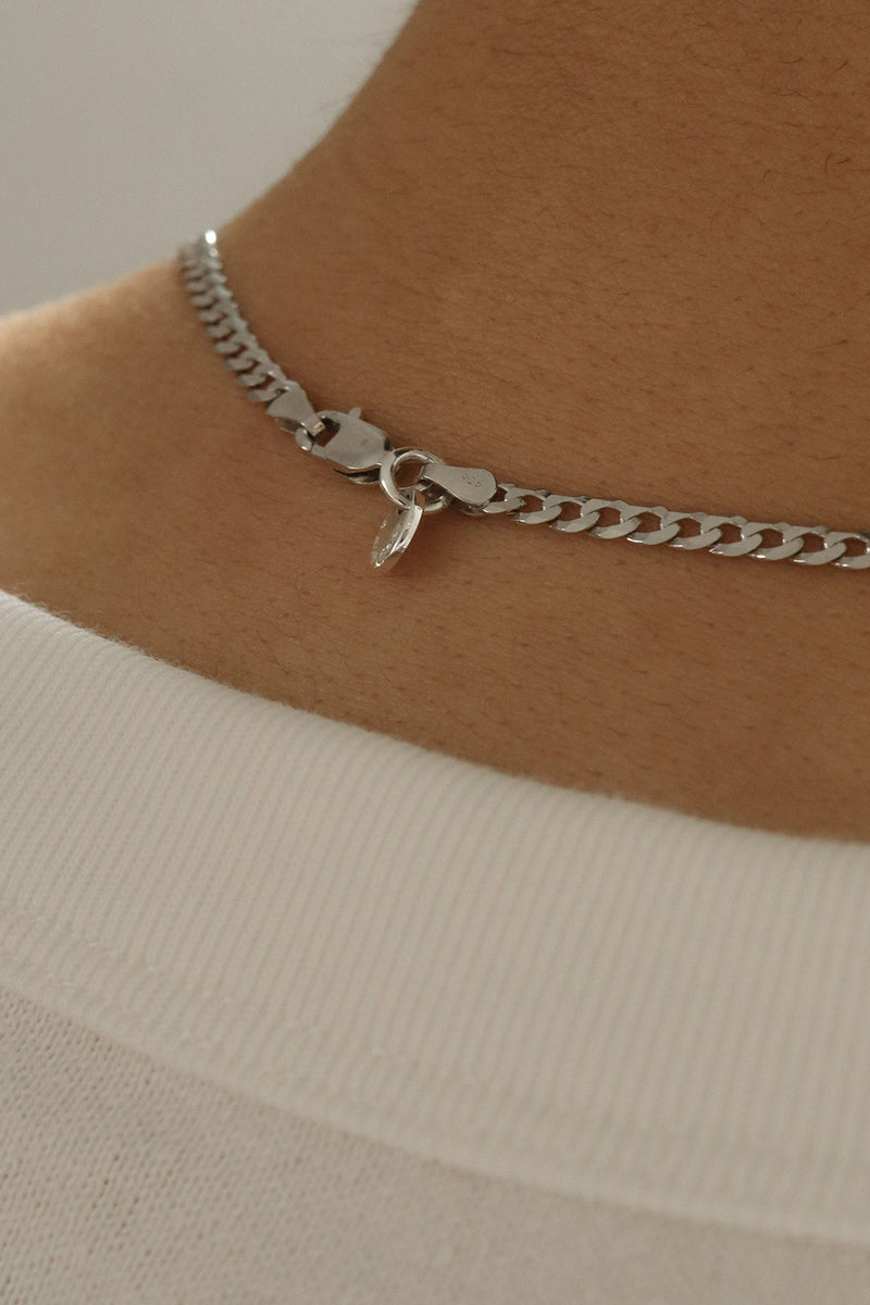 925 |Italy| Silver Curb Chain Necklace