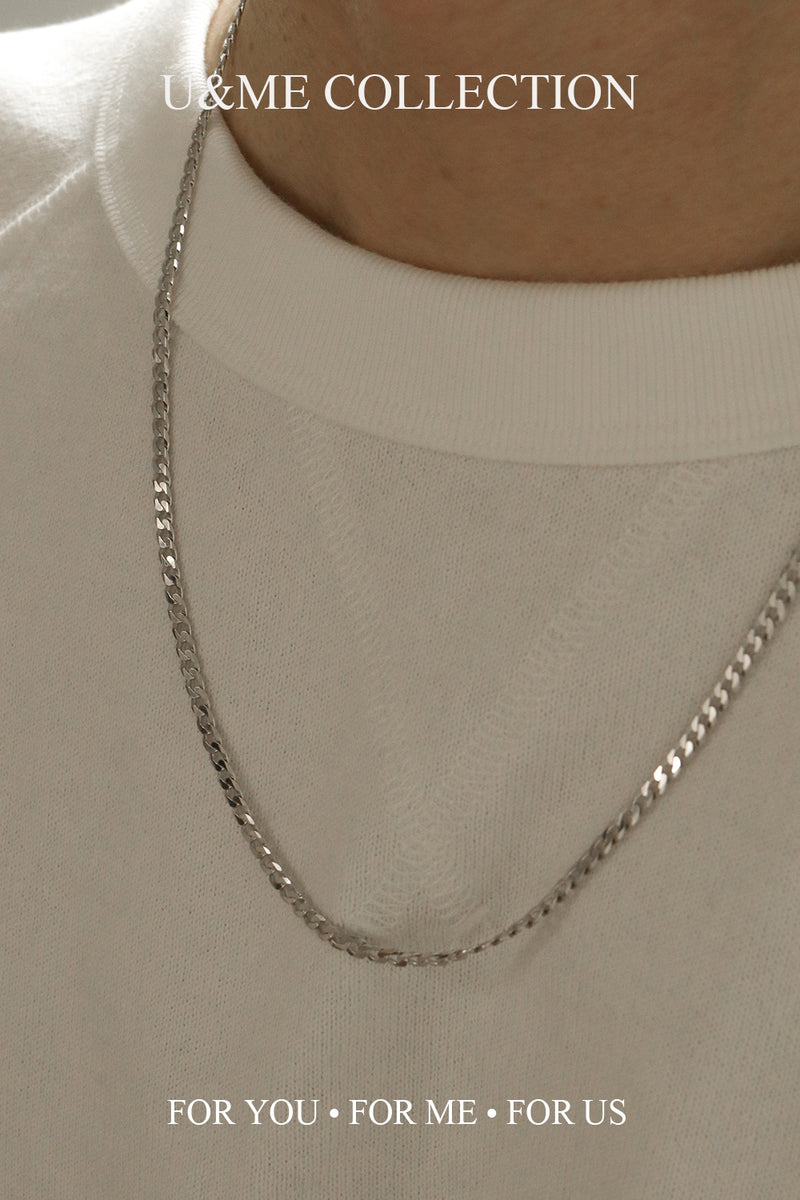 925 |Italy| Silver Curb Chain Necklace