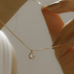 925 Silver Stellar Pendant Necklace, 18K Yellow Gold Plating