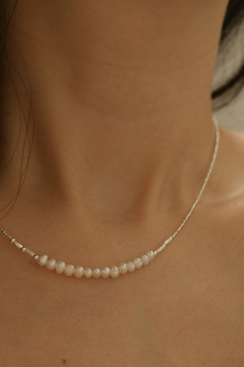 925 Silver Lumi Pearl Necklace