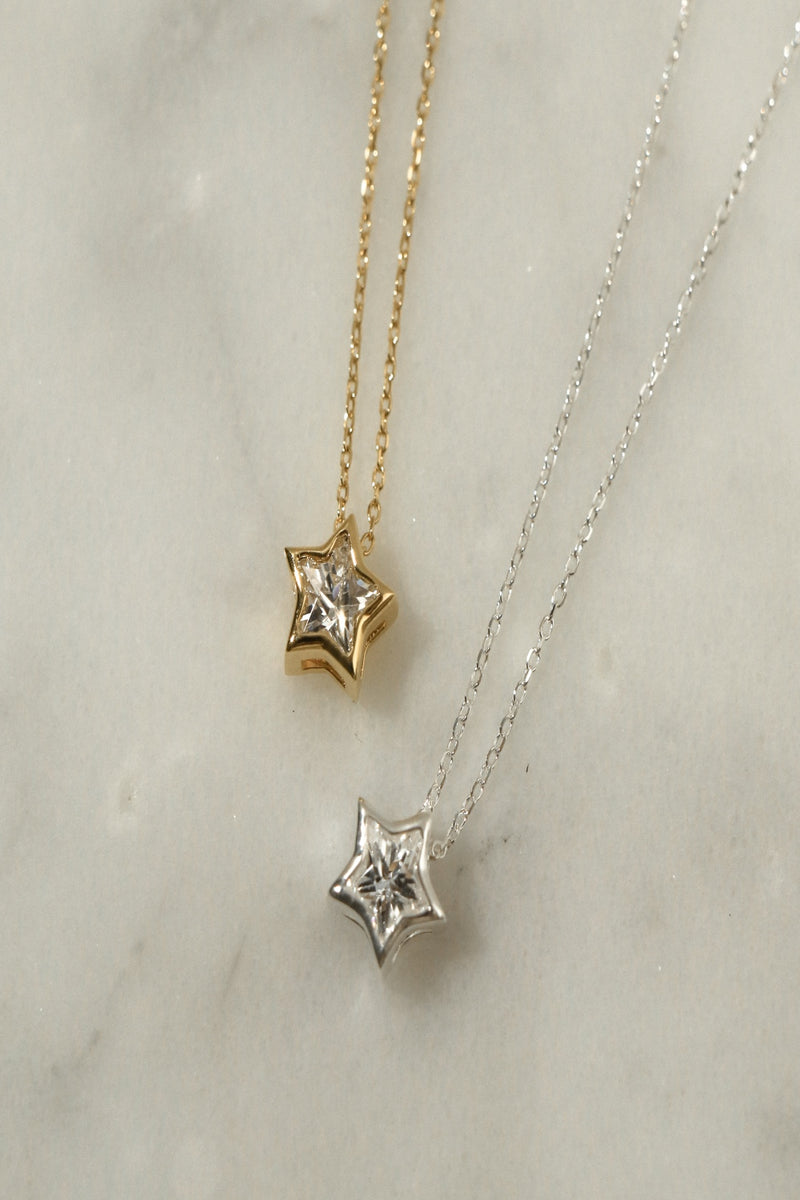 925 Silver Wishing Star Pendant Necklace