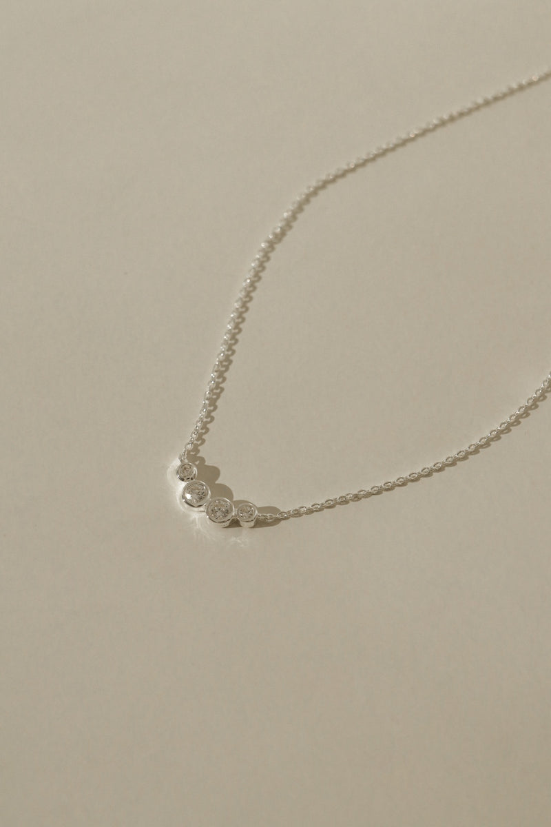 925 Silver Twinkle Smile Necklace