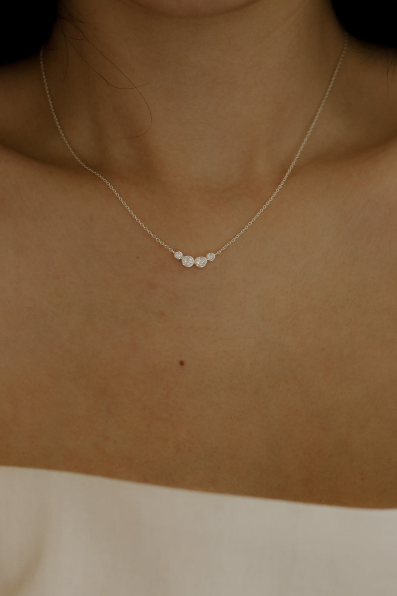 925 Silver Twinkle Smile Necklace