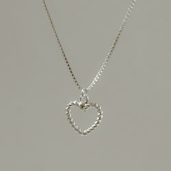 925 Silver Embrace Heart Necklace