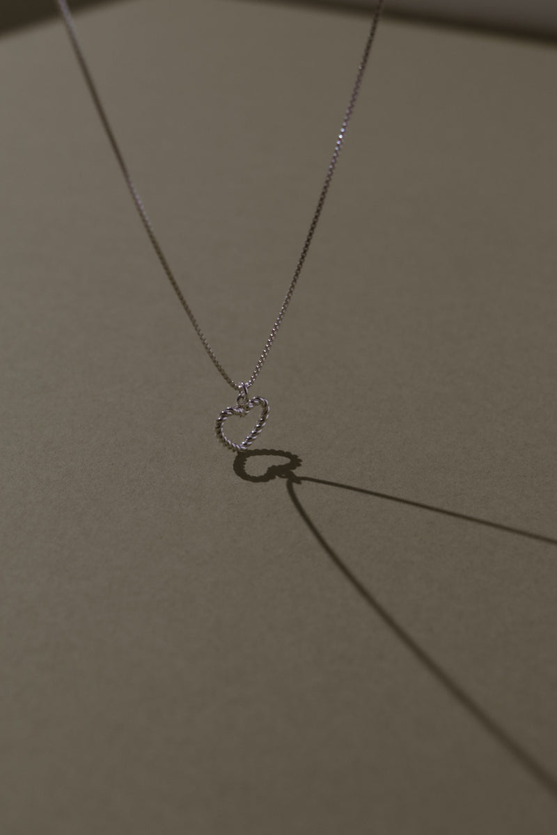 925 Silver Embrace Heart Necklace