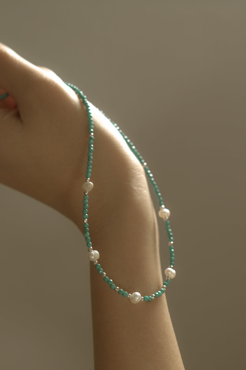 925 Silver Solis Pearl Necklace