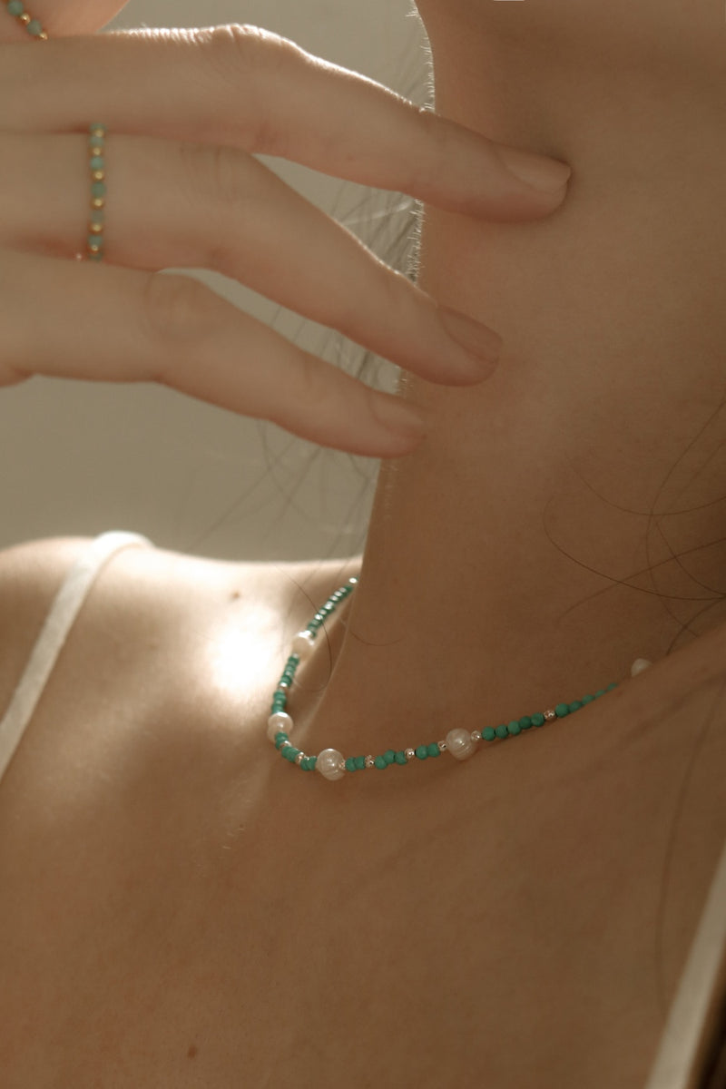 925 Silver Solis Pearl Necklace