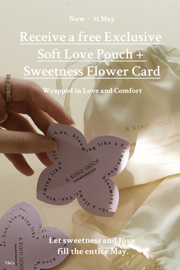 Free Exclusive Soft Love Pouch & Sweetness Flower Card