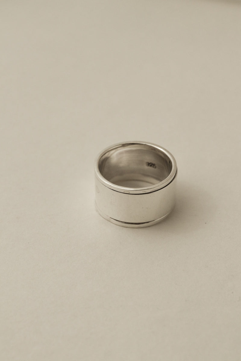 925 Silver Spinning Men's Ring <br><font>Size 20•23</font>