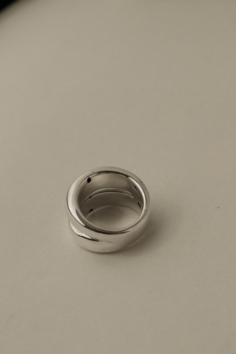 925 Silver Duo Grande Band Ring <br><font>Size 12•14•16•19•21</font>