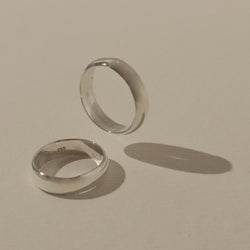 925 Silver Minimalist Grande Band Ring <br><font>Size 22•24•26•29</font>