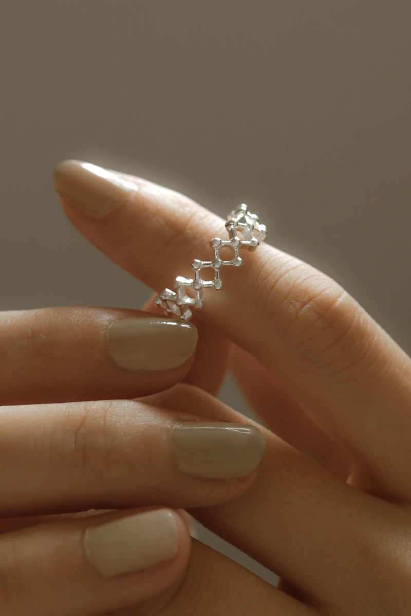 925 Silver Minimalist Lacey Ring <br><font>Size 11•13•16</font>