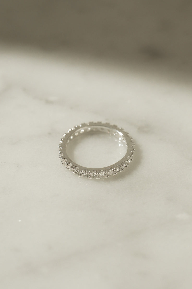 925 Silver Orion Eternity Petite Ring <br><font>Size 10•12•14</font>