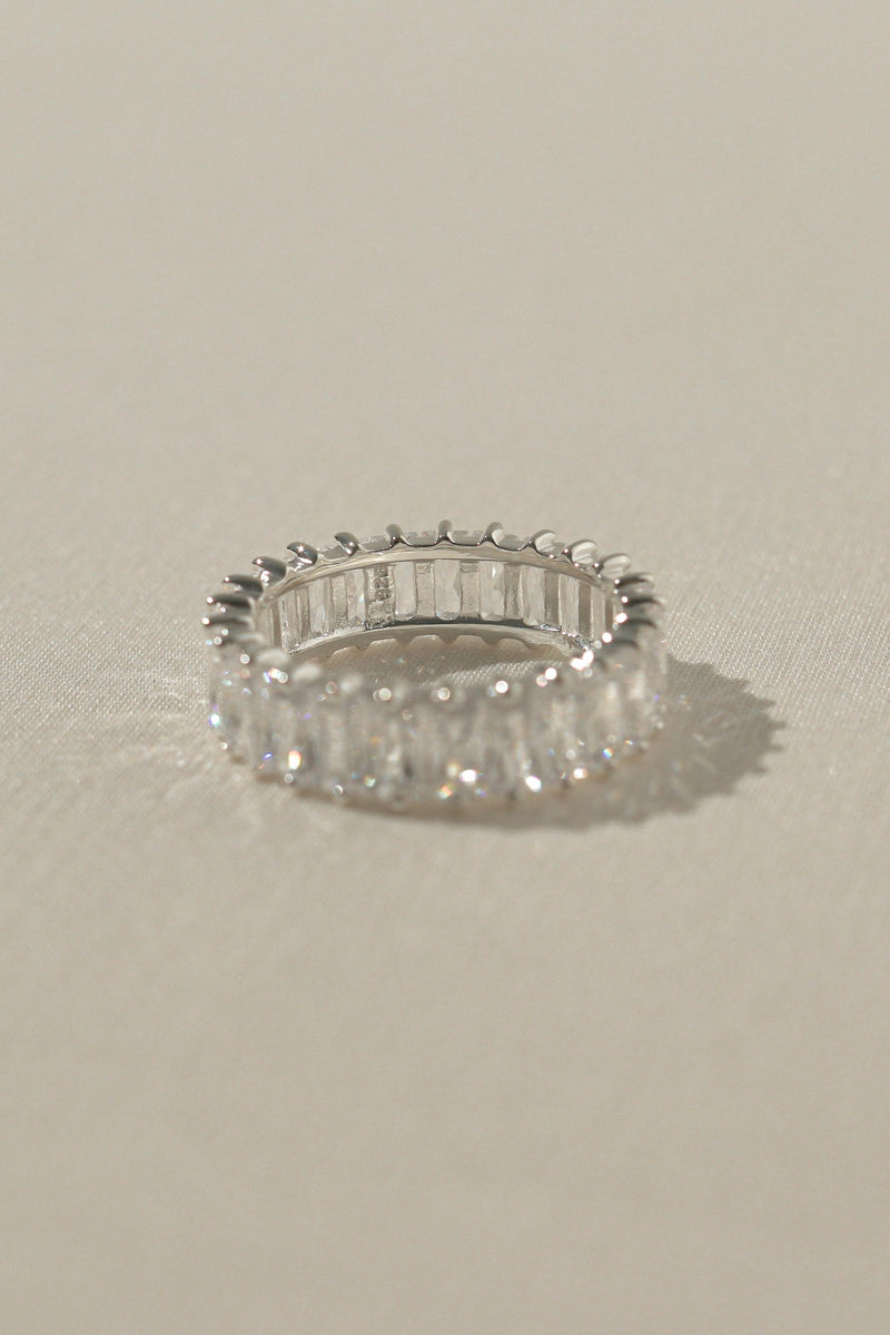 925 Silver Nova Eternity Ring <br><font>Size 9•11•13•15•17</font>