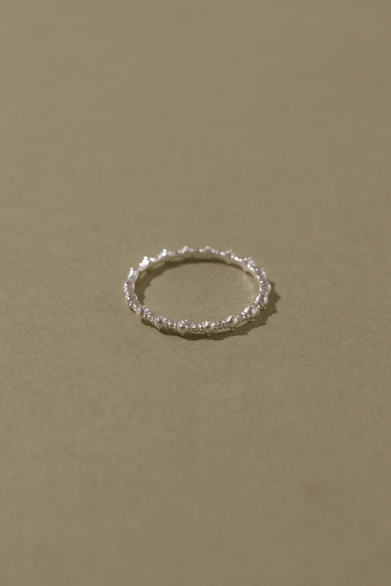 925 Silver Symmetry Bead Ring <br><font>Size 11•13•16</font>