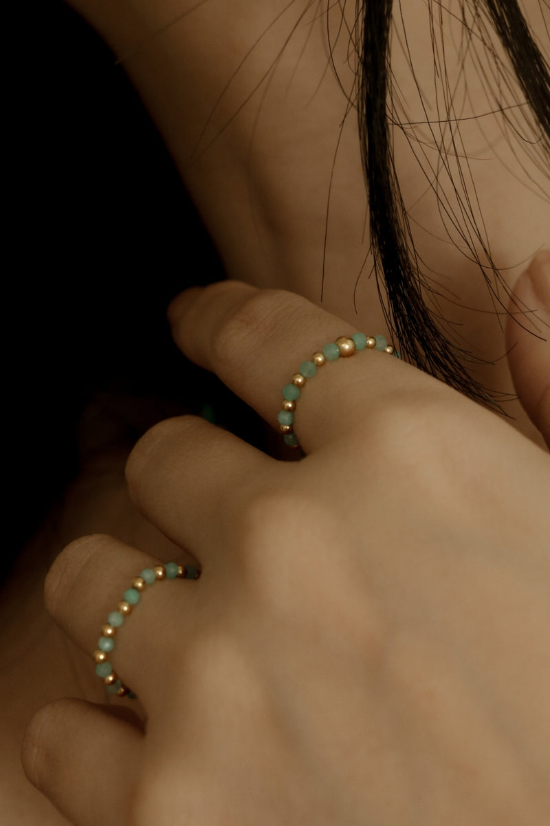 925 Silver Aeris Ring, 18K Yellow Gold Plating