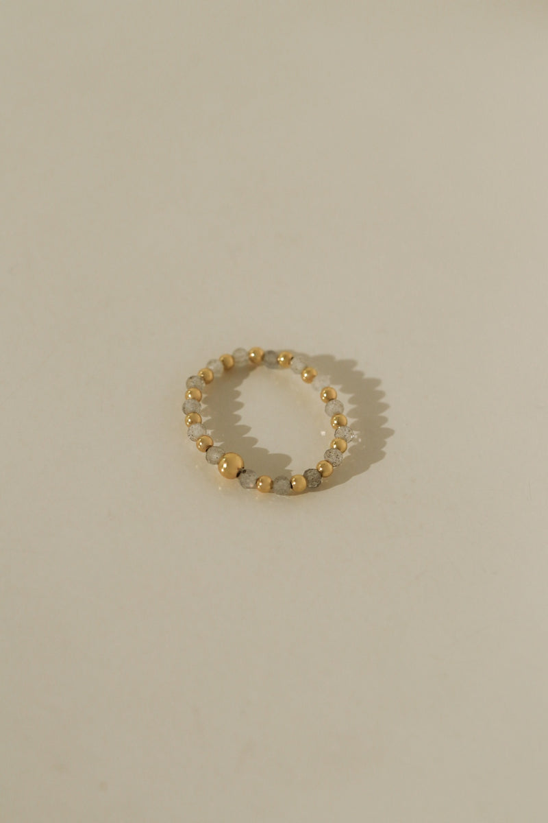 925 Silver Aeris Ring, 18K Yellow Gold Plating