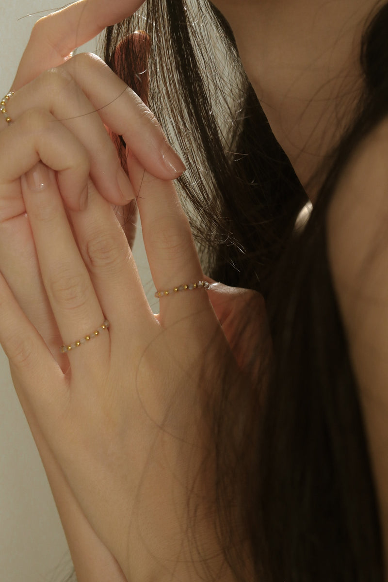 925 Silver Aeris Ring, 18K Yellow Gold Plating