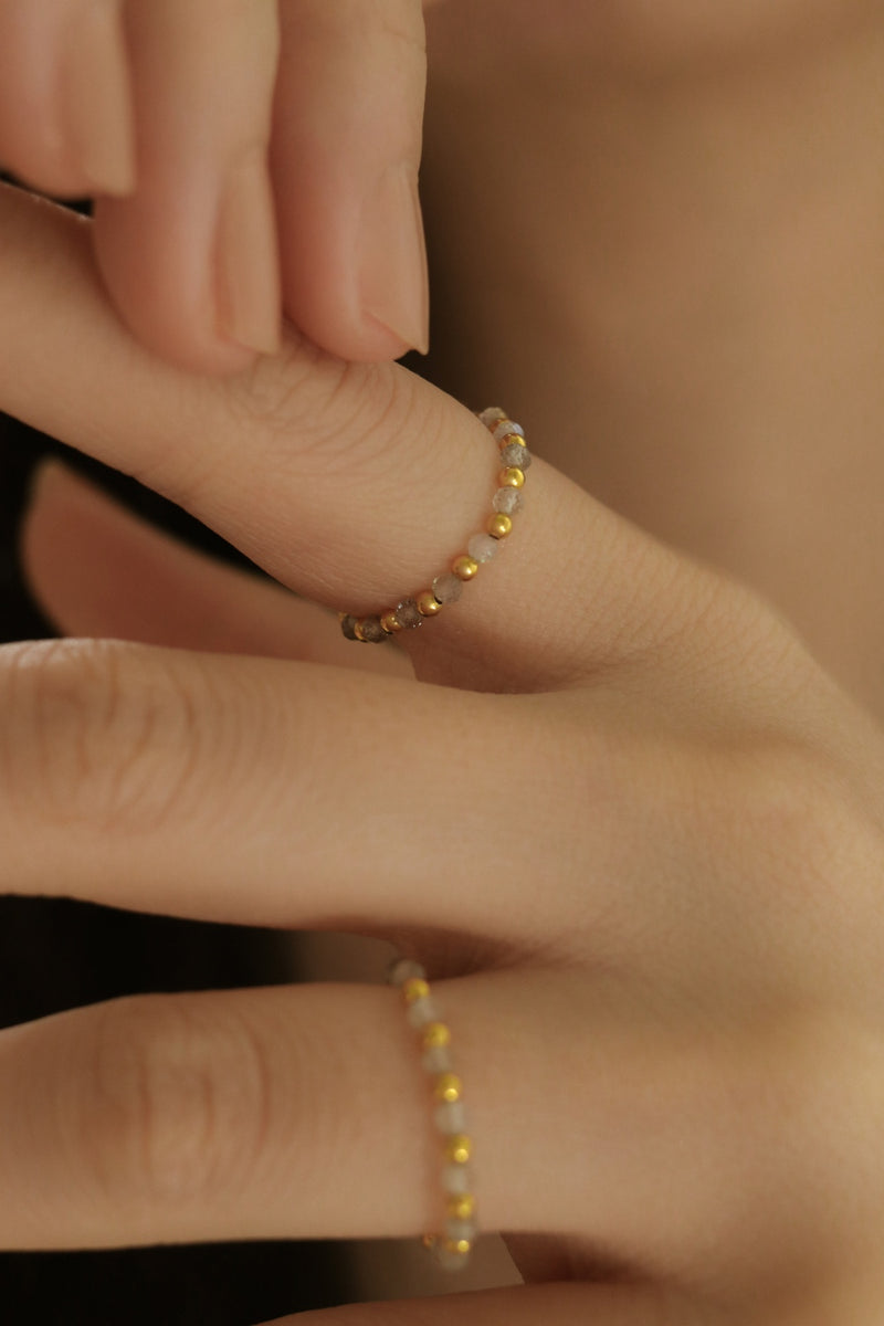 925 Silver Aeris Ring, 18K Yellow Gold Plating