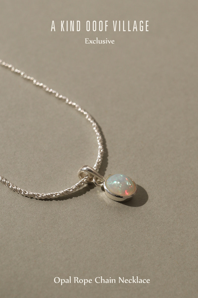 A KIND OOOF Village Exclusive - 925 Silver Opal Vine Chain Necklace