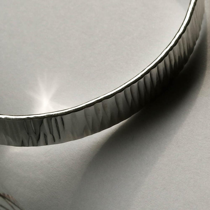 Hammered Texture Open Type Bangle