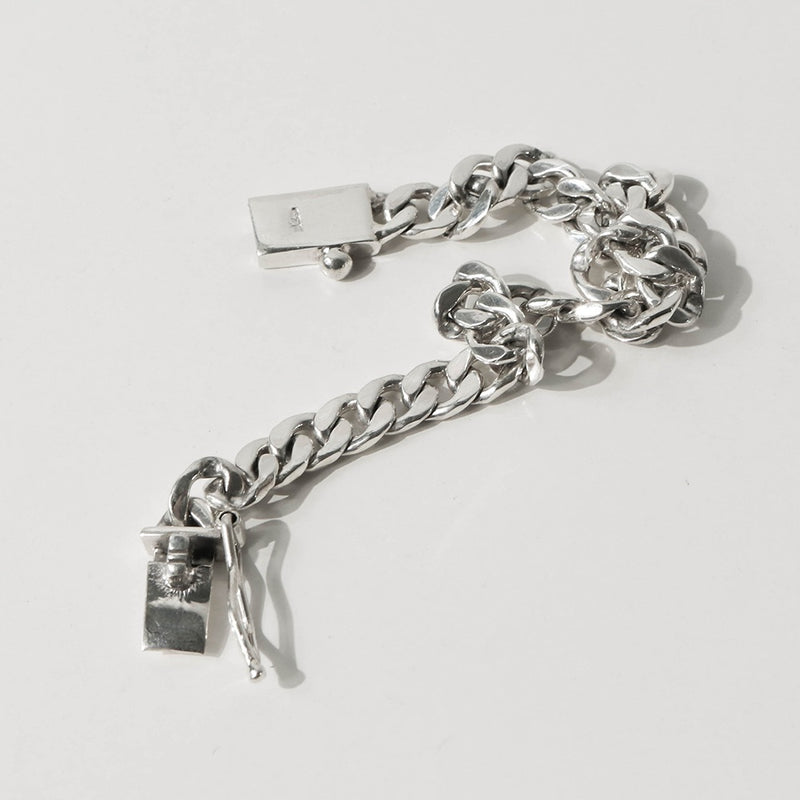 925 |Handcrafted| Flat Link Chain Bracelet