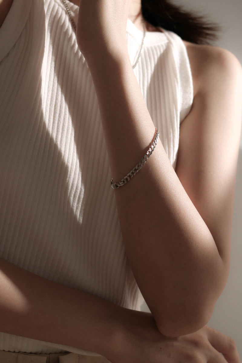 925 |Italy| Curb Chain Bracelet <br><font>Lightweight</font>