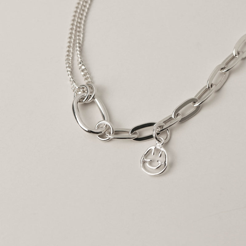 925 |Handcrafted| Joie Smiley Combi Bracelet