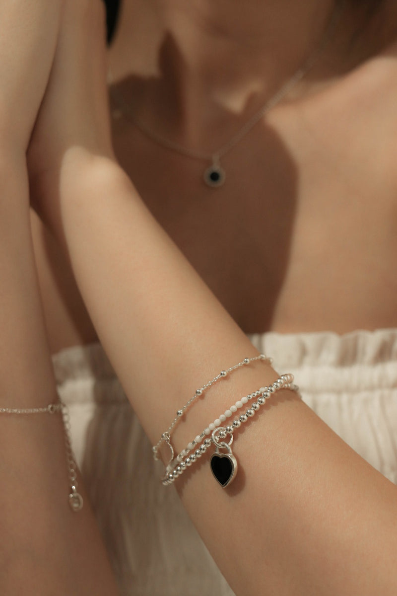 925 Beedee Beads On Chain Bracelet With Blank