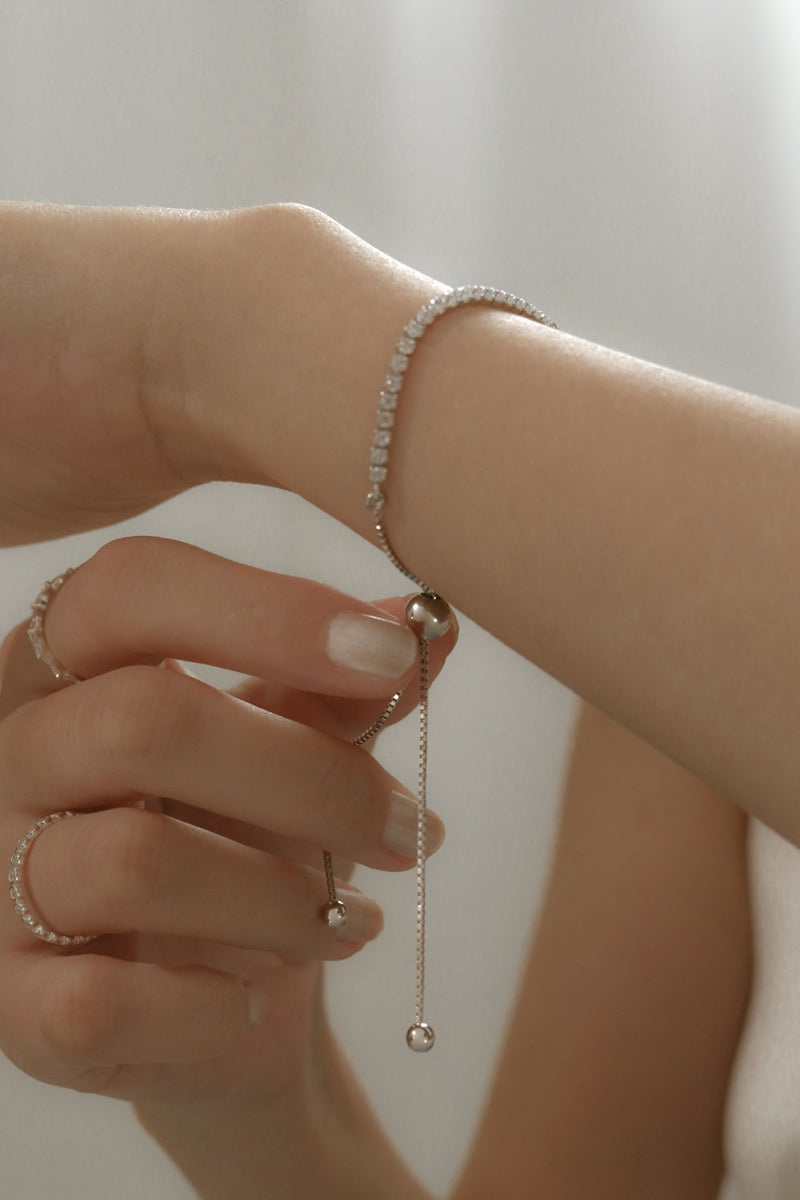 925 Silver Half Eternity Orion Bracelet