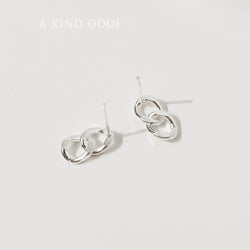 925 |Handcrafted| Duo Link Chain Drop Earrings