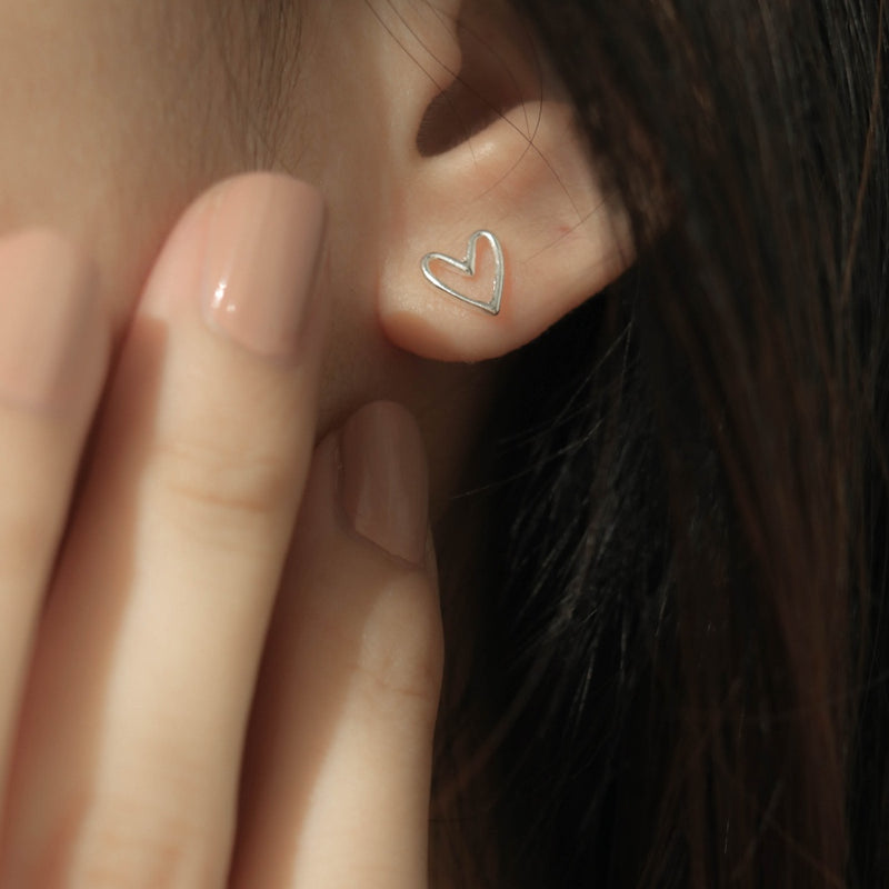 925 Oh My Heart Earrings